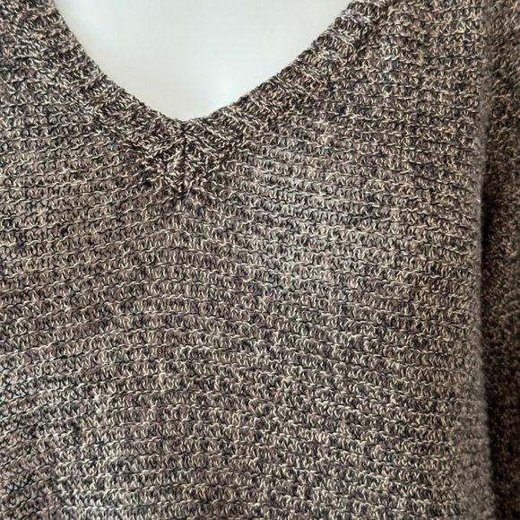 Eileen Fisher Women's S Linen V-Neck Knit Top 3/4 Sleeves Beach Boho Lagenlook - Picture 5 of 16